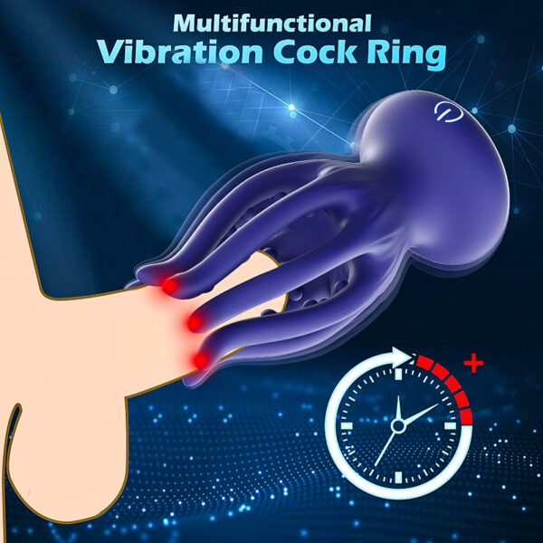 OctoTease - vibro 360 Estimulador de Glande