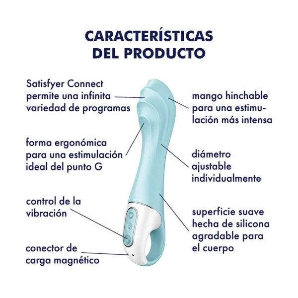 Satisfyer Air Pump 5 - Vibrador Inflable con App - Imagen 2